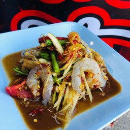 Fresh Shrimp Papaya Salad (The Number Of Shrimp Depends On The Size Of The Shrimp)