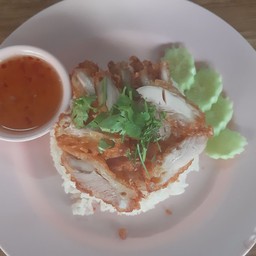 ข้าวหน้าไก่ทอด