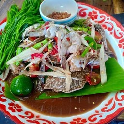 ตำรวมทะเลสด+ปูม้า