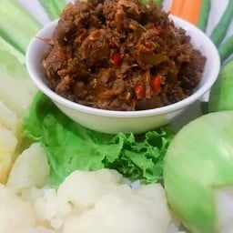 น้ำพริกมะขาม+ผักสด