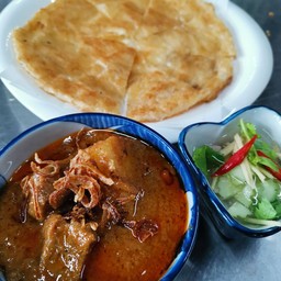 โรตี+แกงมัสมั่นเนื้อ