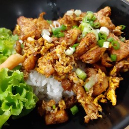 ข้าวหน้าคั่วหม่าล่าไก่ -เดลิเวอรี่