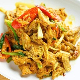 เนื้อปูผัดผงกะหรี่