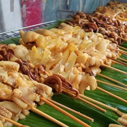 ขวัญหมึกสดย่างเตาถ่าน