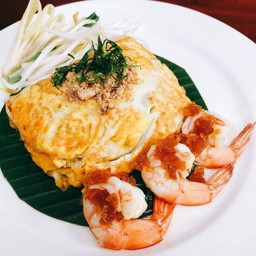 ผัดไทยกุ้งสด