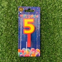 เทียนตัวเลข 5