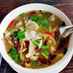 ต้มยำปลาช่อนน้ำใส ถ้วย