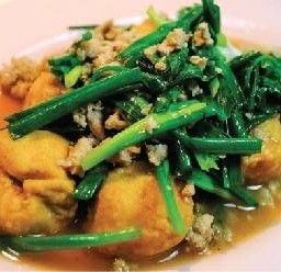 เต้าหู้ผัดหมูสับ