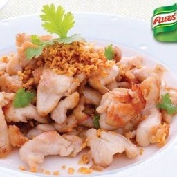 ผัดกระเทียมพริกไทย (กับข้าว)