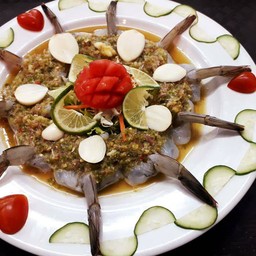 กุ้งแช่น้ำปลา