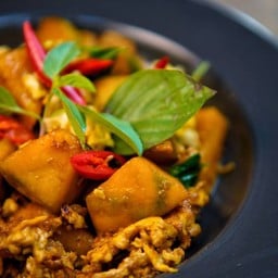 ฟักทองผัดไข่.