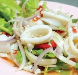 ยำปลาหมึก