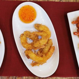 กุ้งชุปแป้งทอด