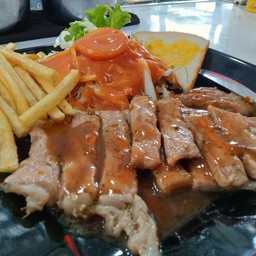 สเต็กสันคอหมูนุ่ม
