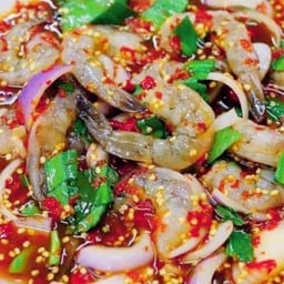 ยำกุ้งสดดองน้ำปลา