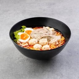 ต้มยำตับหวาน+หมููเด้ง+ไข่ยางมะตูม