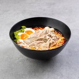 ต้มยำตับหวาน+หมูสับ ไข่ยางมะตูม