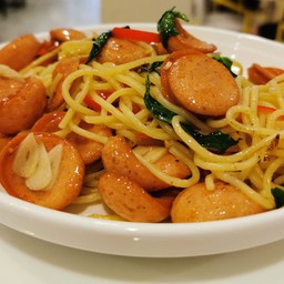 สปาเก็ตตี้ไส้กรอกสไตล์อิตาเลียน