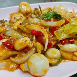 หอยเชล์ลผัดพริกเผา