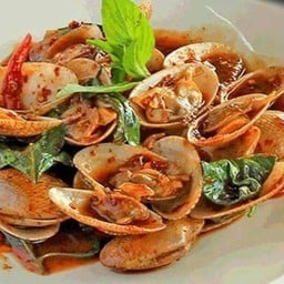 หอยลายผัดพริกเผา