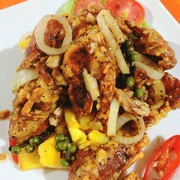 ปูนิ่มผัดพริกไทยดำ