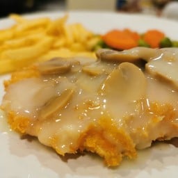 ส.ปลาทอดราดซอสเห็ด