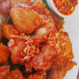 หมูสามชั้นทอดนำ้ปลา