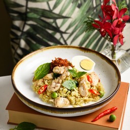 ข้าวผัดเขียวหวานไก่