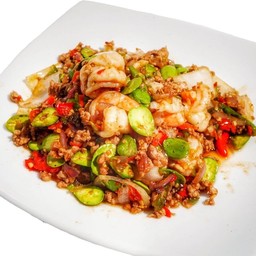 สะตอผัดกะปิกุ้งสด