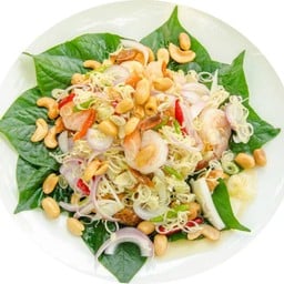 ยำตะไคร้กุ้งสด