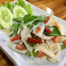 ยำผ้าขี้ริ้วขาว