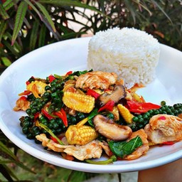 ข้าวราดขี้เมาไก่ อร่อยเด็ดเผ็ดร้อน