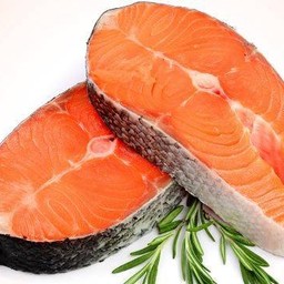 ผัดปลาแซลมอน (กับข้าว)