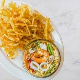 ส้มตำทอด