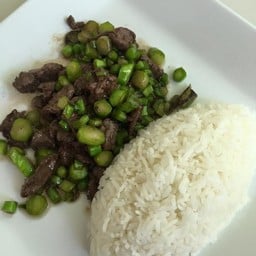 ข้าวเนื้อคะน้าน้ำมันหอย