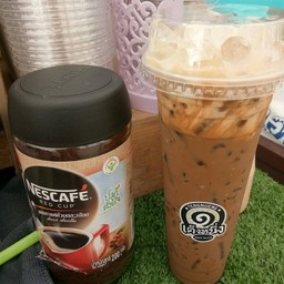 กาแฟนมสดเย็น แก้ว 22 ออนซ์