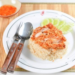 ข้าวมันไก่ทอดพิเศษ