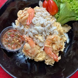 ข้าวไข่ข้นสองรักปูกุ้ง