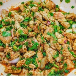 ลาบเนื้อสุก