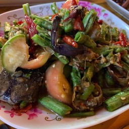 ตำถั่ว(ไทย-ปลาร้า-ปู-ปูปลาร้า) ระบุให้ด้วยจ้า