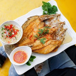 ปลากระพงทอดน้ำปลา