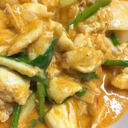 กรรเชียงปูผัดผงกะหรี่