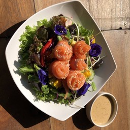 สลัดปลาแซลมอน