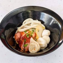 ก๋วยเตี๋ยวลูกชิ้นปลา ต้มยำมะนาว