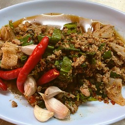 ลาบเนื้อ (สุก)