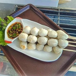 ลูกชิ้นปิ้งหมู+เอ็นหมู