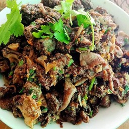 ลาบเนื้อสุก