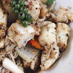 กรรเชียงปูผัดพริกไทยดำ