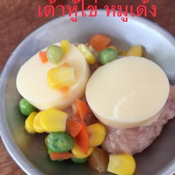 หมูหน้าเต้าหู้ไข่