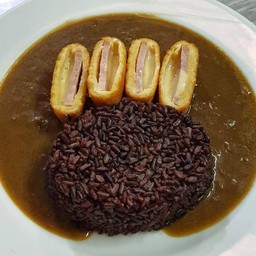 ข้าวไรซ์เบอร์รี่แกงกะหรี่แฮมชีส (Ham Cheese Curry Riceberry)